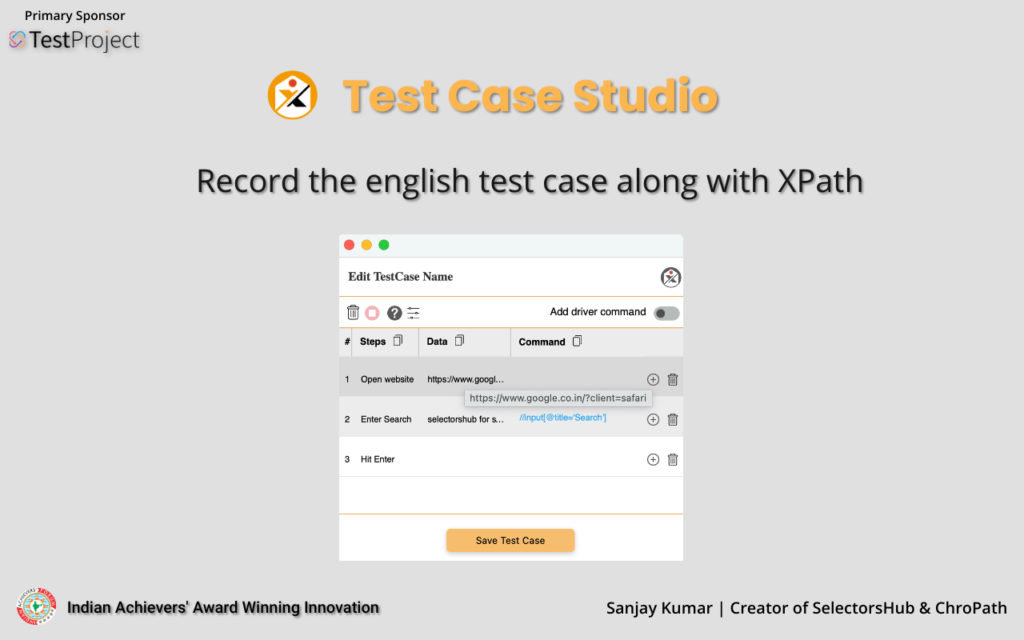 Testcase Studio Selectorshub Testcase Studio Selectorshub