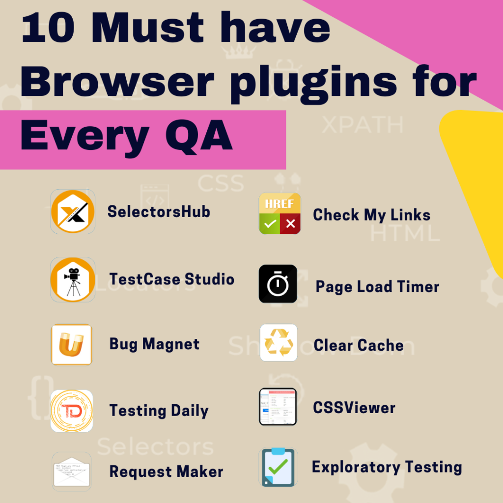 Top 10 Must Have Free Browser Plugins for Every QA